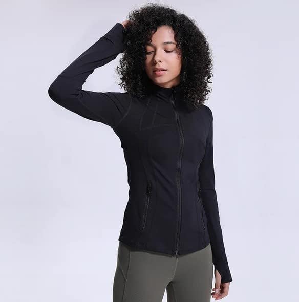 Women's Fleece Jacket, Lightweight Jacket Women Long Sleeve - Full Zip, Fleece Jacket Women Workout Jacket