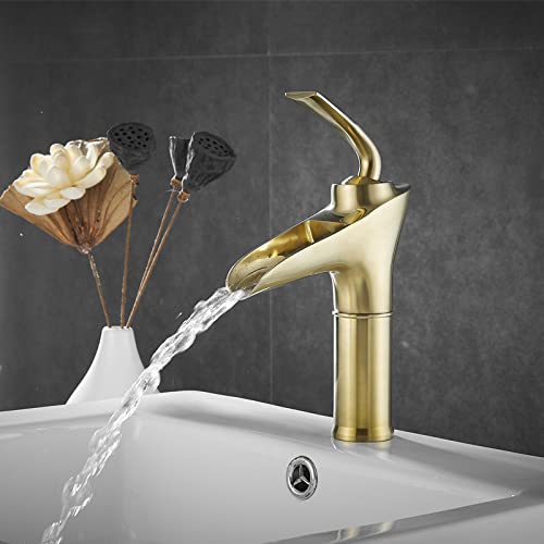 Grifo de lavabo bajo montaje estilo copa de vino para baño