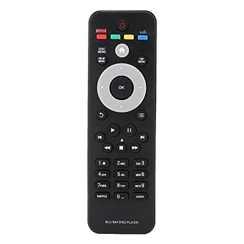 Blu-ray Player Remote Control Replacement with Large Button for Philips RC-2820 BDP2100 BDP2105 BDP2185 Cover