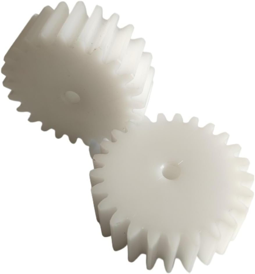 Plastic Motor Pinion Gears,Nylon Cylindrical Gear, Pack of 2 1M 11T Straight Teeth 13mm Dia 8mm Thk 4-5mm Bore Steering(4MM BORE)
