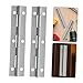 Mikikit 6pcs Cabinet Hardware Stainless Steel Hinges Continuous Pivot Movement for Piano Hinges Industrial Grade