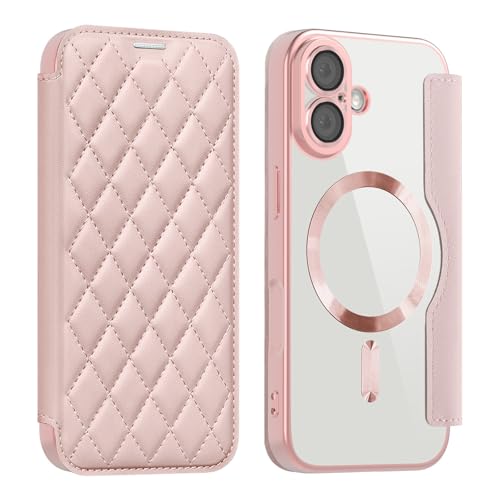 Étui iPhone 17 Air rose porte-cartes MagSafe idéal pour vos sorties urbaines