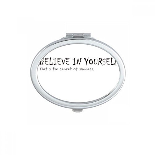 Miroir de poche ovale Direct et honnête accessoire beauté compact