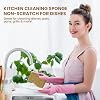 MMG Prime Natural Kitchen Sponge –12-Pack Biodegradable Sponges for Dishes –Compostable Dish Washing Scrubbers – Eco Friendly Non-Scratch Cellulose & Coconut Husk Scrubber Sponges for Cleaning #4