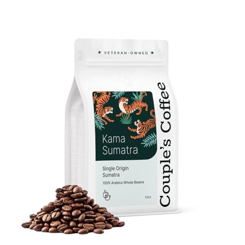 Couple's Coffee Sumatra Whole Bean Coffee, Dark Roast, 12oz