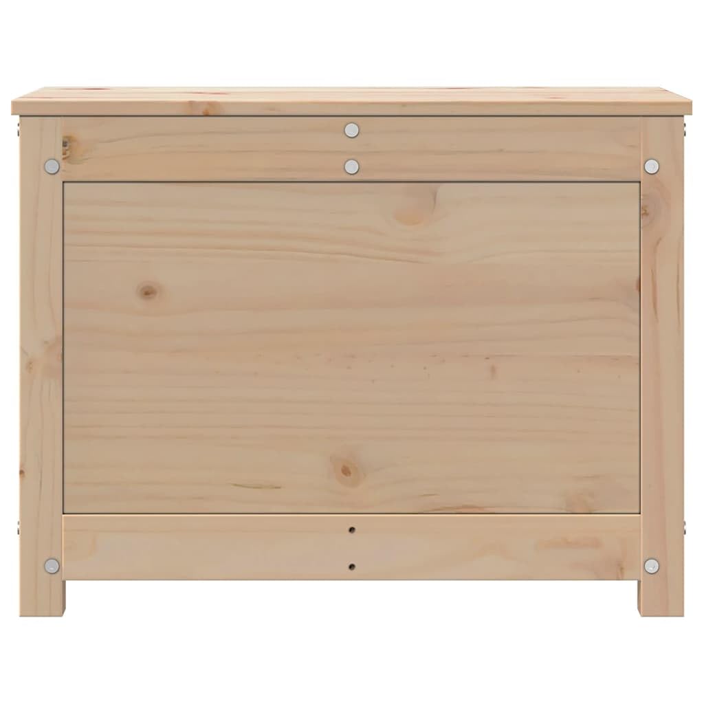 Truhe 60x32x45,5 cm Massivholz Kiefer | Deckel mit Gasdruckfeder, Reichlich Stauraum, Robust und Stabil, Mit Montageanleitung