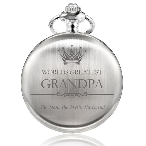 Montre de poche pour grand-père avec chaîne pour costume et gilet