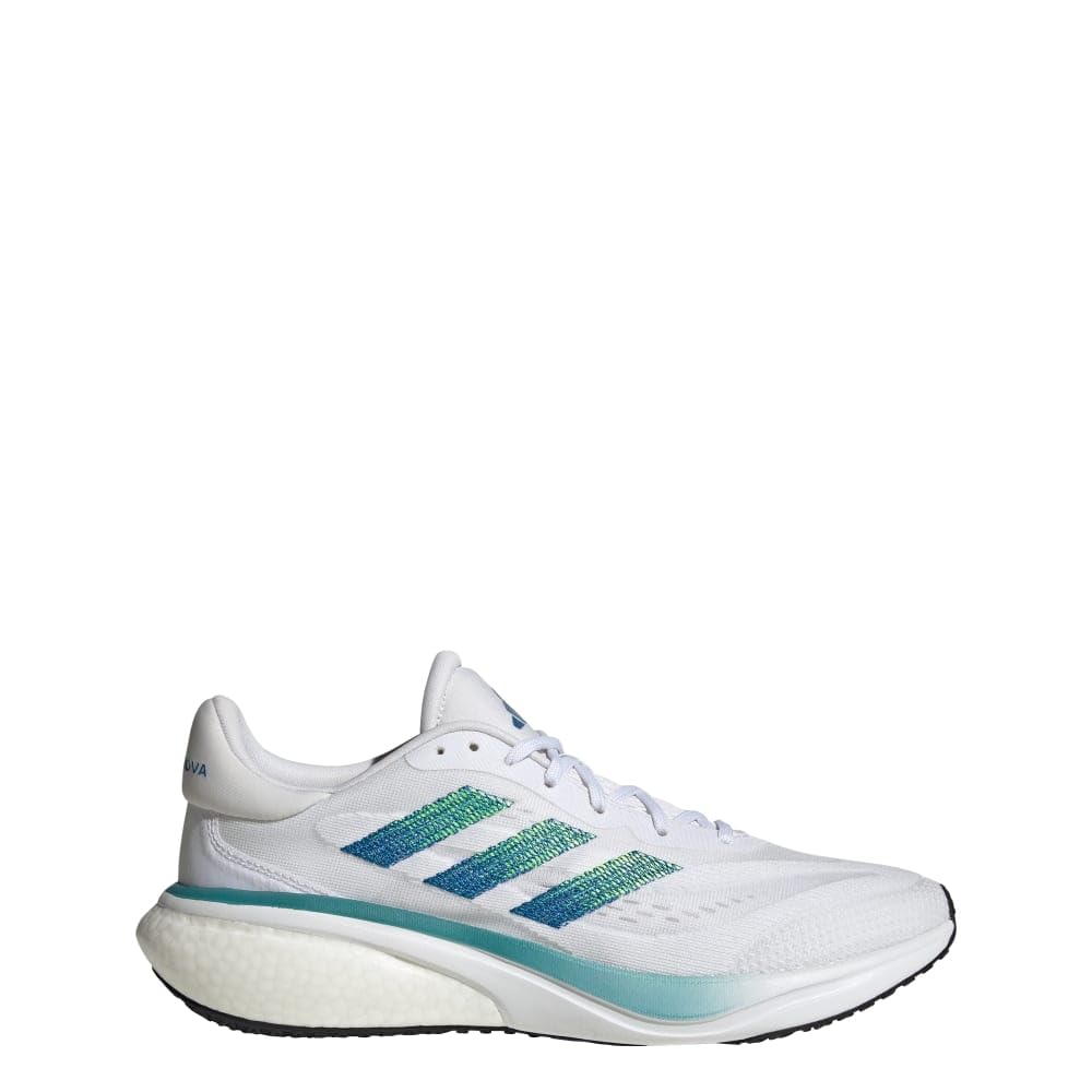 adidas Men's Supernova 3 Sneaker, White/Lucid Lemon/Arctic Fusion, 10.5