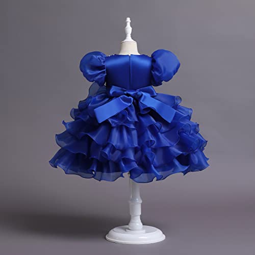 DreamHigh Little Girls Sequined Party Ball Dress Big Bow Headband Special Party Prom Dress3