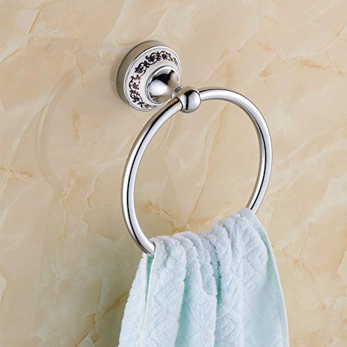 Anneau porte-serviette cuivre résistant pour petite pièce