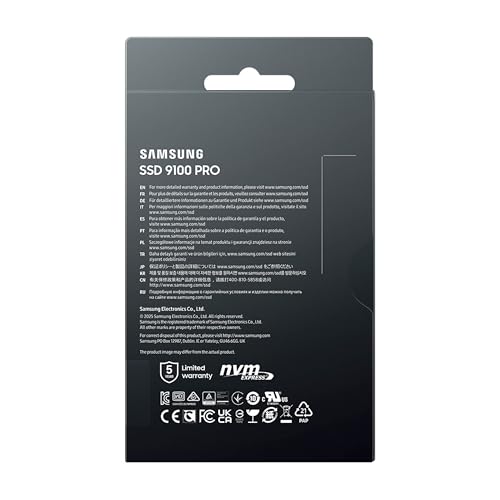 Image of Samsung SSD 9100 PRO 8TB, PCIe 5.0x4 M.2 2280, Seq. Read Speeds Up to 14,800MB /s, Best for AI Computing, Gaming, and Heavy Duty Workstations (MZ VAP8T0B /AM)