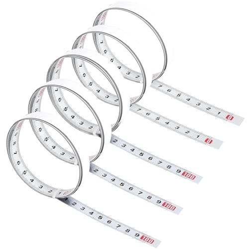Keyxer 6-tlg Maßband Selbstklebend - 1m & 2m Skalenband Für Werkbank