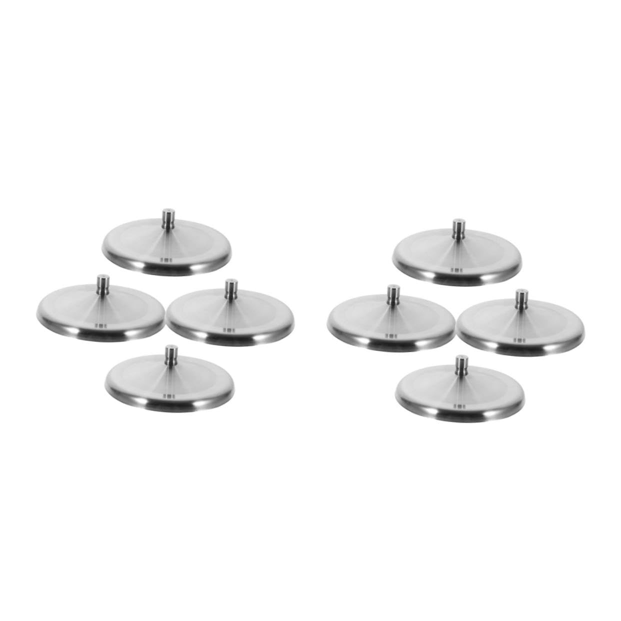 Alipis 8pcs Multipurpose Stainless Steel Cup Lids Mug for Smooth Leakproof Design for Keeping Drinks Hot