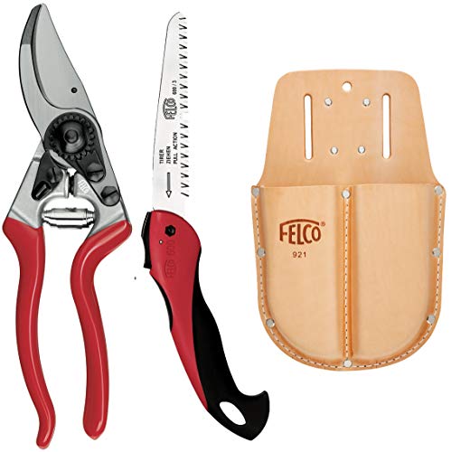 Preisvergleich Produktbild FELCO 8 + Klappsäge 600 + Doppeletui 921 Hochleistungs Baum- und Gartenschere