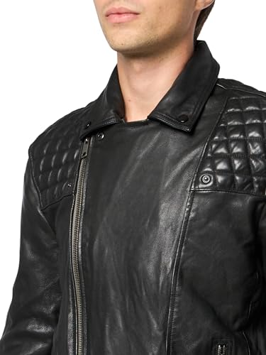 Men's Conroy Leather Biker Jacket3
