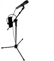 Pedestal/suporte/Tripé Universal para Microfone com Suporte para Celular
