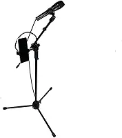 Pedestal/suporte/Tripé Universal para Microfone com Suporte para Celular