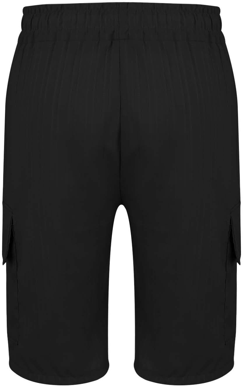 Ymosrh Mens Lightweight Shorts Elastic Waist Drawstring Workout Running Jogging Hiking Shorts with Pockets, M-3XL