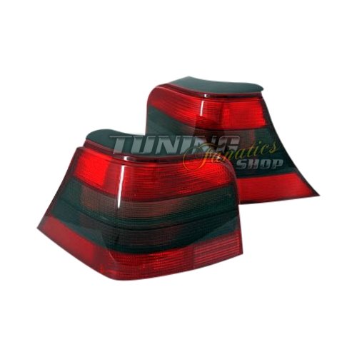 Juego de faros traseros rojo y negro 25 en diseño elegante