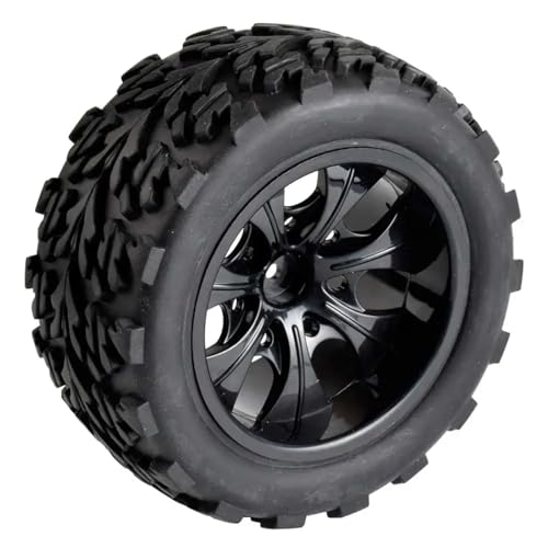 Pneu RC 120mm roue buggy monster truck 1/10 inserts mousse hex 12mm