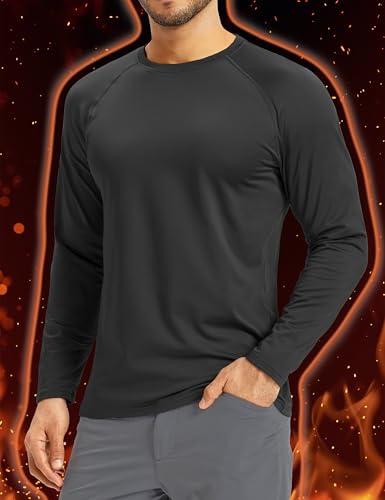 Image of Boladeci Men's Thermal Shirt Fleece Lined Long Sleeve Base Layer