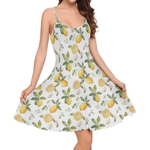 Image of Coloranimal Women's Summer Sleeveless Casual Swing Dresses with Loose Fit Beach Sundress