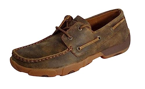 Twisted X Women's Boat Shoe Driving Moc, Bomber/Bomber, 8.5(M) #TOP9