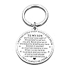 to My Son Gifts from Mom Dad Easter Basket Stuffer for Teen Boys Gifts for Son Keychain Gag Gift Double sided