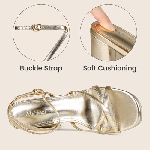 Image of Platform Heels for Women Strappy Chunky Heels Thick High Heel | Lace Up High Heel Sandals Square Open-Toe Tall Wide Block Sandal Wedding Party Evening Prom Dance Dress Shoes