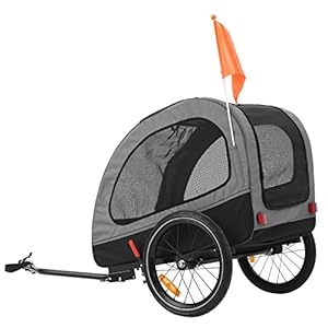  Dog-Trailer-Dog-Buggy-Bicycle-Trailer-Medium-Foldable-for-Small-and-Medium-Dogs-Bicycle-Trailer