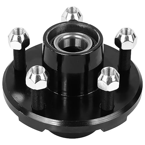 YEOPGYEON 2 Sets Trailer Hub Kit, 5 on 4.5" Bolt Pattern for 2000 lbs Axles, Includes 1" & 1-1/16" Straight Spindle Bearings L44643 L44649, Rust-Resistant Coating, Complete Idler Hub Hardware by YEOPGYEON - Image 7