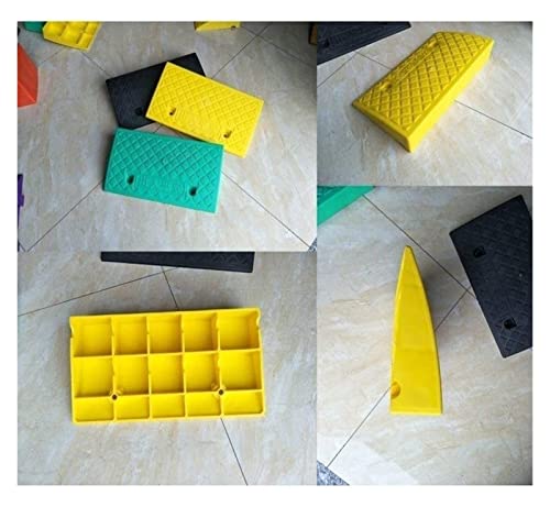 Rampas para bicicleta estudiante, rampa de umbral de almacén de fábrica, plástico antideslizante, pad de pendiente para silla de ruedas en casa (Color: Natural, Tamaño: 50 x 27 x 7 cm) miniatura 4