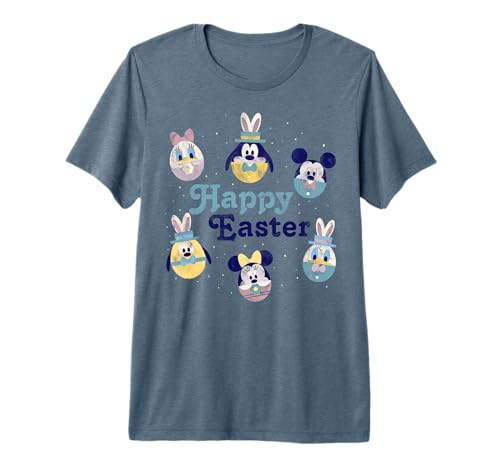 T-shirt Disney Mickey de Pâques en coton anti-bouloche pour toute la famille
