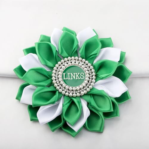 Image of CENWA Sorority Brooch Gift Green Sorority Sister Flower Brooch Pin Greek Sorority Gift for Women