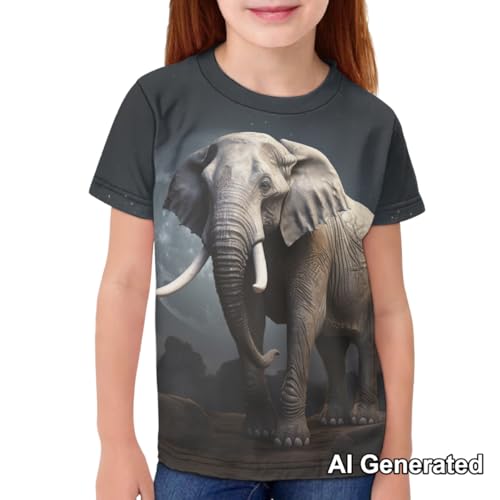 Image of Xhuibop Kids T Shirts for Boys Size 3-16 Girls Short Sleeve Sportswear Active Tops