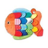 Melissa & Doug K’s Kids, Flip Fish Stuffed Animal, Soft Baby Book, Multi-Textured Squeaking & Crinkling Infant...