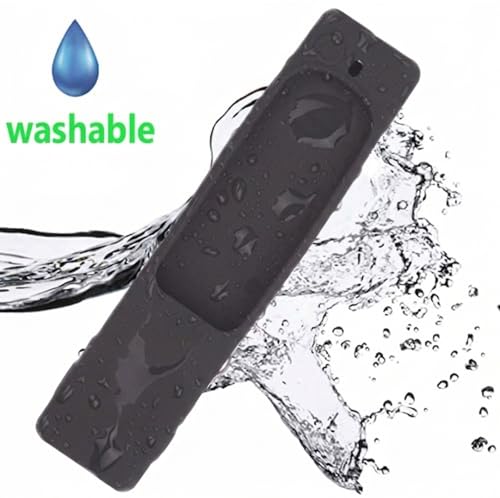 Image of Silicone Tv Remote Cover Compatible with Samsung Smart TV Remote BN59-01312A QLED 8K 4K Protective Cover with Loop - (Remote Control not Included) (Dark Grey - Style 9)