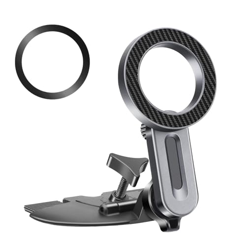 EEEKit Support Telephone Voiture CD Fente, 20 Aimants Puissants, Porte Magnétique Téléphone Voiture Lecteur CD pour MagSafe et Tous Smartphones