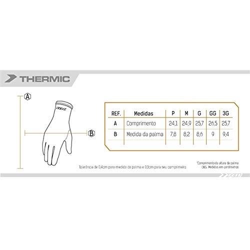LUVA X11 THERMIC PRETO GG (065888)
