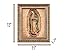 MEXICANDOO Our Lady of Guadalupe Mexican Framed Print (Cuadro Mexicano de la Virgen de Guadalupe) 11x13 inch with Golden and Silver Plated Finish Catholic Religious Wall Art Decoration for Home and