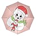 Bambola Di Babbo Natale Gatto Di Natale Ombrello Pieghevole Automatico Auto Apri Chiudi Portatile Protezione UV Ombrelli per Spiaggia Donne Bambini Ragazze