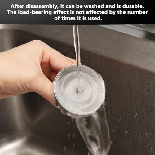 Miniatura 4 de Flintronic Ganchos De Ventosa Al Vacío, De Acero Inoxidable, Impermeables, Resistentes, Para Toallas, Impermeable Extraíble Y Reutilizable Para Baño, Cocina, Puerta De Cristal