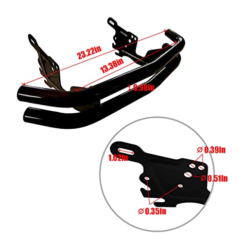 Dual Bar Tractor Bumper Heavy-Gauge Mountable Dual bar Bumper Compatible with Craftsman 917 T100 CMX 247 LT2000 YS4500 YTH22V46 YTH24K48 Lawn Tractor by HJSIUTV - Image 2