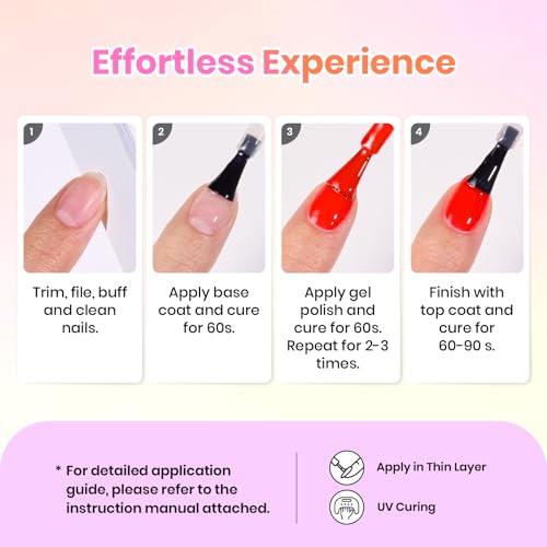 Image of Beetles Fall Gel Polish Set - Color Rhythm Colleciton, 25 Colors Yellow White Blue Red Bright Neon Green Polish with Base Top Coat Uv LED Lamp Salon DIY at Home Nails