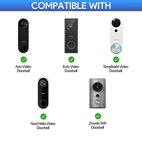 24V Doorbell Transformer For Ring Doorbells, 16.5Ft Long C Wire Adapter, Power Supply With Ring, Wyze, Eufy, Nest Hello Doorbells #TOP6