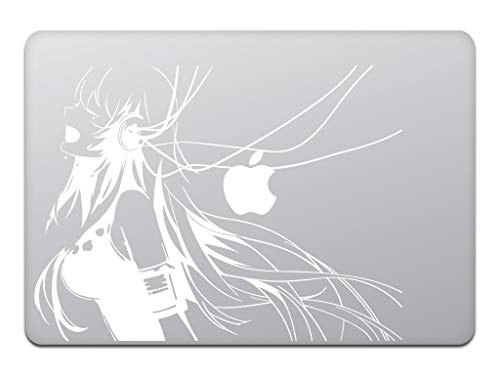 カインドストア MacBook Air/Pro 13インチ マックブック ステッカー シール アニメ ミュージック ガール Music Girl ホワイト M741-W - カインドストア - 商品画像