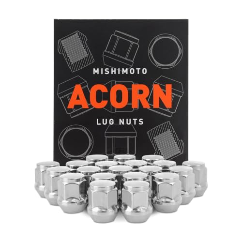 Image of Mishimoto Steel Lug Nuts, M12x1.5, Acorn Seat, 20pc Set, Chrome