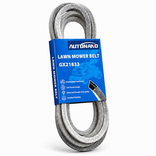GX21833 48 Inch Mower Deck Belt, Compatible with John Deere D140 D160 LA145 E140 S170 Z255, Replaces GX20571 &amp; GX21833, Also Fits Select Toro &amp; Exmark Models, Aramid Cord, 1/2" x 141.7"