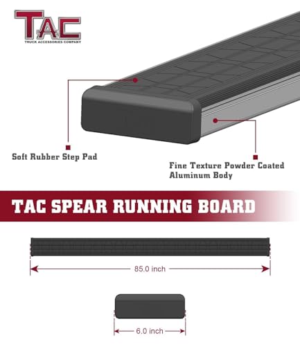 Estribos laterales TAC Spear para Dodge RAM 1500 Crew Cab 2019-2026 miniatura 6