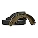 Detroit Axle - Rear 2pc Brake Shoes for Dodge Caliber, Avenger, Jeep Patriot, Compass, Nissan Sentra, Versa, Cube, Chrysler Cirrus, Sebring [with Rear Drums], 2 Semi-metallic Brake Shoes Replacement